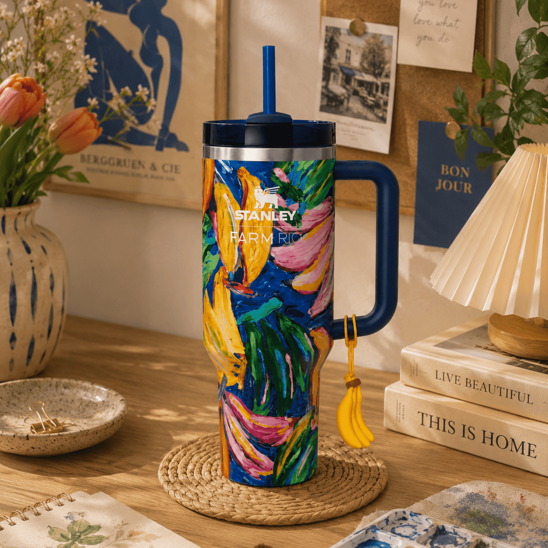 Tropical Banana Art Tumbler