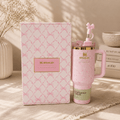 Stanley LoveShackFancy Pink Bow 40oz Insulated Tumbler Gift Set