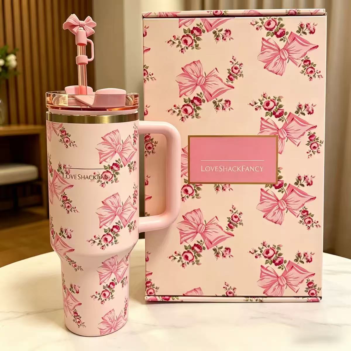 Ribbon Bloom Tumbler