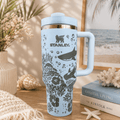 Ocean Breeze Coral Insulated Tumbler