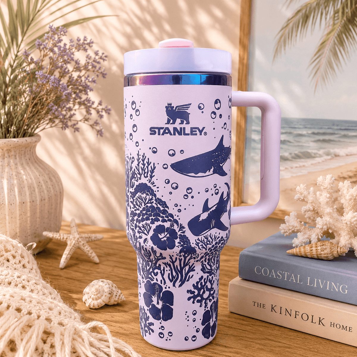 Ocean Breeze Coral Insulated Tumbler
